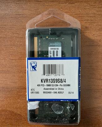 Modulo RAM Kingston DDR3 sodimm Apple Mac mini HP