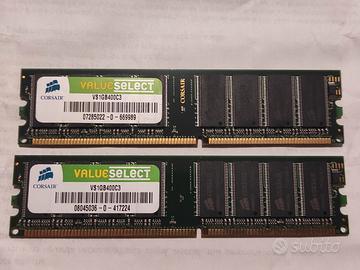 RAM DDR1 Corsair ValueSelect 2GB Kit (2x1GB) 400MH