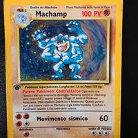 Carta pokemon holo prima edizione Machamp