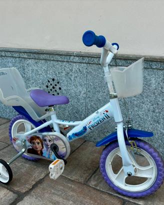 Bicicletta Frozen con rotelle rimovibili
