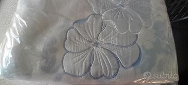 Coperta matrin lana Lanerossi con inserti in raso 
