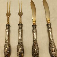 Servizio antico 24 pezzi (12+12) da dessert/formag