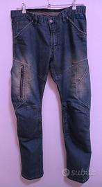 Pantaloni da moto casual in jeans blu da uomo BMW