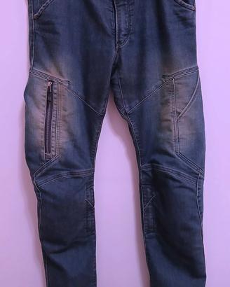 Pantaloni da moto casual in jeans blu da uomo BMW