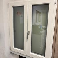 Finestra pvc Schuco bi-colore due ante