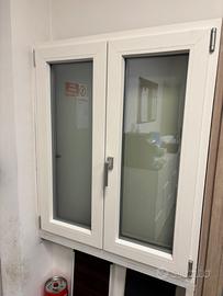 Finestra pvc Schuco bi-colore due ante