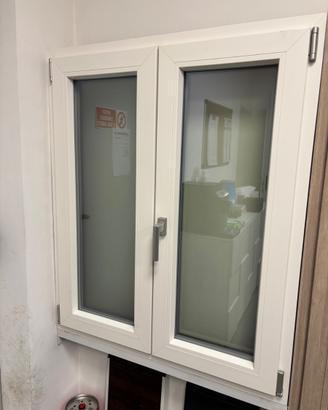 Finestra pvc Schuco bi-colore due ante