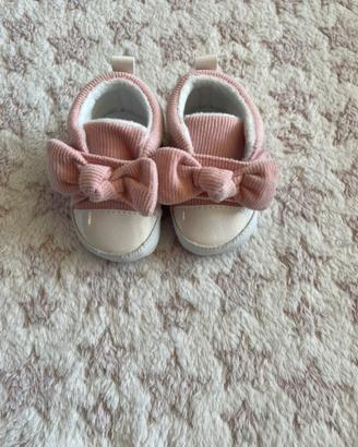 Scarpine Neonato Rosa Bow Prenatal Nuove