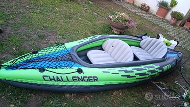Canoa gonfiabile 2 posti challenger completa