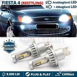 KIT Lampadine LED H4 Per FORD FIESTA 4 6500K 8000L