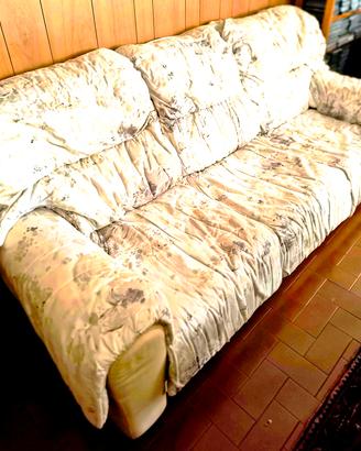 Divano letto matrimoniale in  tessuto