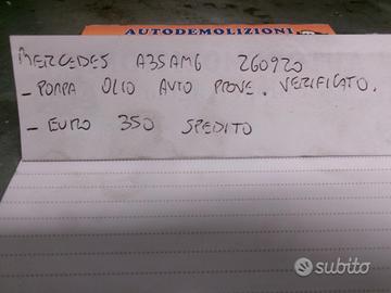 Pompa olio mercedes a35 amg
