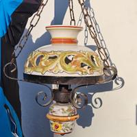 Lampada da soffitto in ceramica anni 50