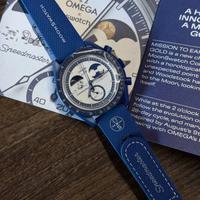 Omega swatch mission to earthphase moonshine gold