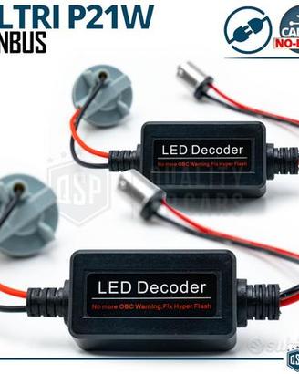 RESISTENZE CANbus P21W BA15S Led SPEGNI SPIA ERROR