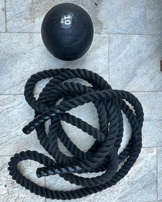 Slam ball +Battle Rope