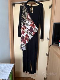 Tuta con pannello fantasia