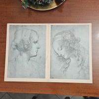 Antiche Stampe Leonardo Da Vinci 