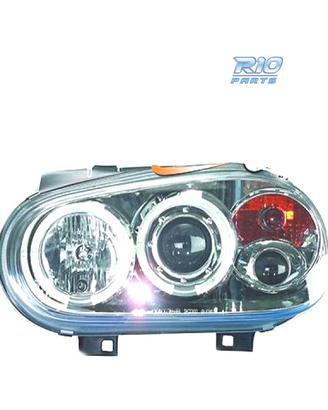 FARI VOLKSWAGEN VW GOLF 4 ANGEL EYES FONDO CROMATO