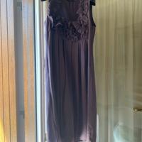 Vestito color prugna donna