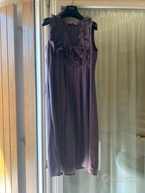 Vestito color prugna donna