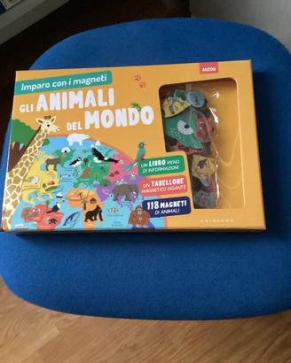 Gli animali nel mondo gioco didattico magnetico