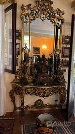 Console specchiera Barocco veneziano rococò