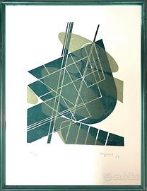 Silvano bozzolini xilografia in cornice