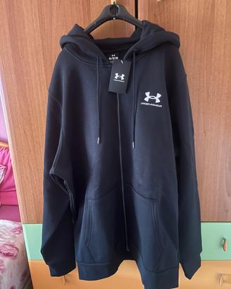Under Armour Icon Fleece Full Zip Hoodie Nera XL