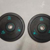 Coppia Dischi bumper 10 kg diametro interno 50 mm