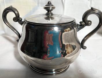 Zuccheriera in ottone argentato "broggi"