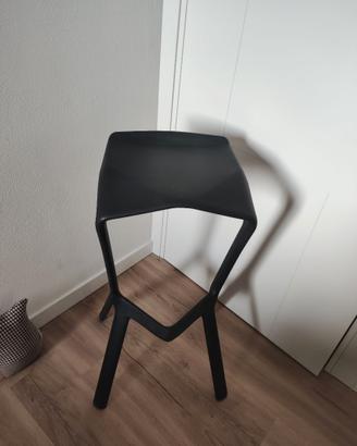 SGABELLO MIURA NERO antracite