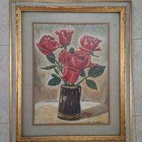 quadro con rose "le quattro metamorfosi" 