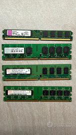 Lotto RAM DDR2 per PC Desktop
