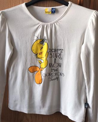 Maglietta t-shirt a taglio corto Tweety 12 ans