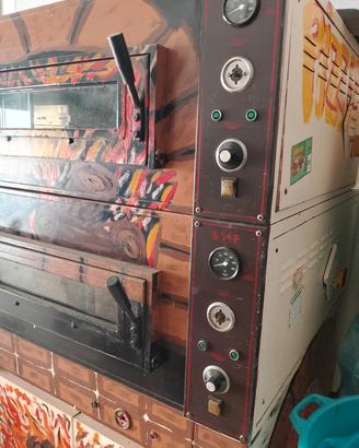 Forno Elettrico 2+2 Teglie + Stufa "Caldaia per li