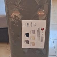 Panca contenitore effetto velluto grigio 78*38*38