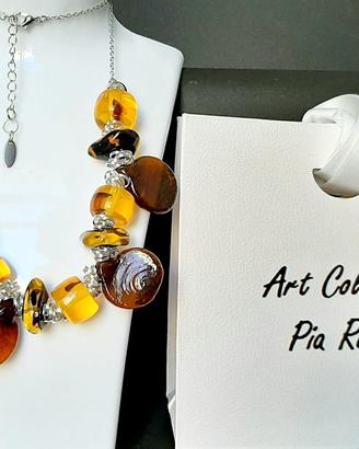 PARURE COLLANA E ORECCHINI ARTIGIANALI UNICI