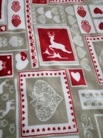 Plaid Coperta Natalizia in Ciniglia e Sherpa