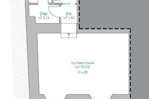 Locale commerciale fronte strada -- Zona pedonale