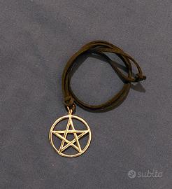Ciondolo pentacolo di protezione in argento