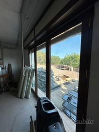 Porte in alluminio effetto legno con vetrocamera