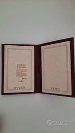 Agendina indirizzi-memo pelle-argento