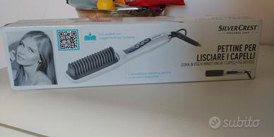 Pettine lisciante Silver Crest ioni + ceramica