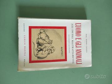 libro l'uomo e gli animali  Hoepli