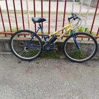bici MTB  funzionante cambio 18,.  ruote raggio 26