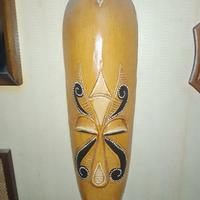 Totem messicano di legno da parete alto 50 cm