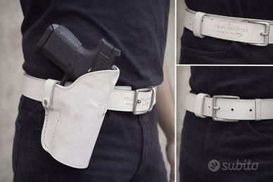 Cinturone con fondina vega holster bianco XL