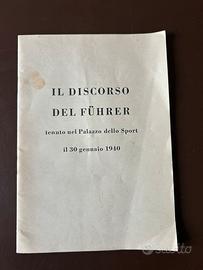 Il discorso del Fuhrer