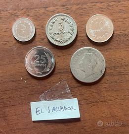 Lotto monete El savador